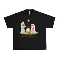 Black o come let us adore him Urban Heavy Tee - MaliasSmallBusiness