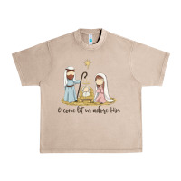 French Oak o come let us adore him Urban Heavy Tee - MaliasSmallBusiness