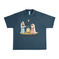 Midnight Navy o come let us adore him Urban Heavy Tee - MaliasSmallBusiness