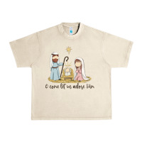 Sandshell o come let us adore him Urban Heavy Tee - MaliasSmallBusiness