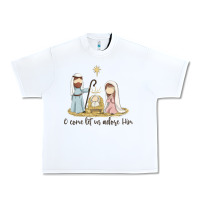 White o come let us adore him Urban Heavy Tee - MaliasSmallBusiness