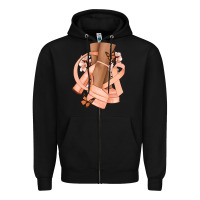 Black Cancer diva peach ribbon Zipper Hoodie - NancyCooperArtShop