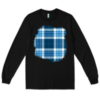 Black Winter Tartan Patch Long Sleeve Tee - BundleAndBundleShop