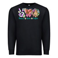 Black Peace love Easter Day Premium Sweatshirt - HowdyJamesFarm