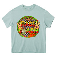 Arona Race coach with leopard and peace hand Heavy Core Tee - AdoDesignShop