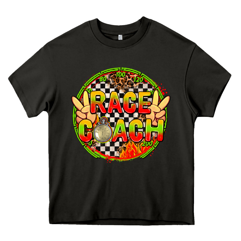 Race Coach With Leopard And Peace Hand Heavy Core Tee by AdoDesignShop | Teevron