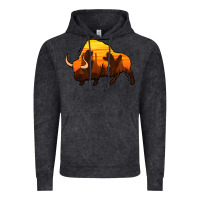 Vintage Black western bison Vintage Hoodie - Jasminsmagicworld