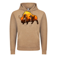 Western Bison Vintage Hoodie | Teevron