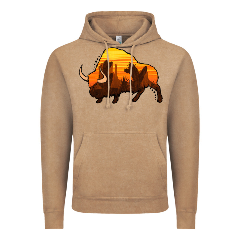 Western Bison Vintage Hoodie by Jasminsmagicworld | Teevron