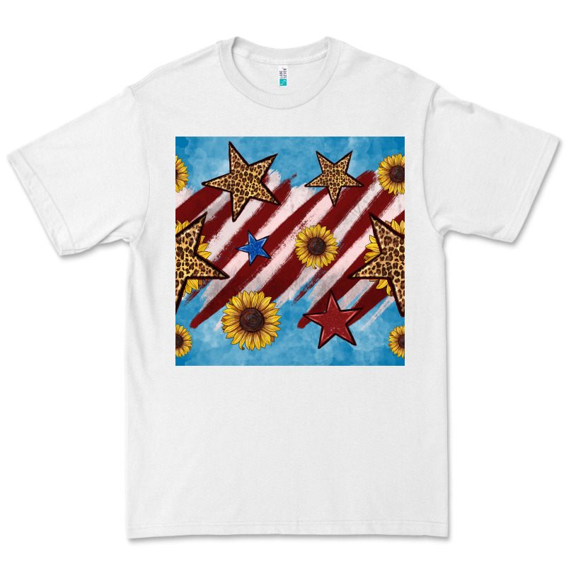 Western Star With Sunflower Seamless Pattern Premium Tee by BundleAndBundleShop | Teevron