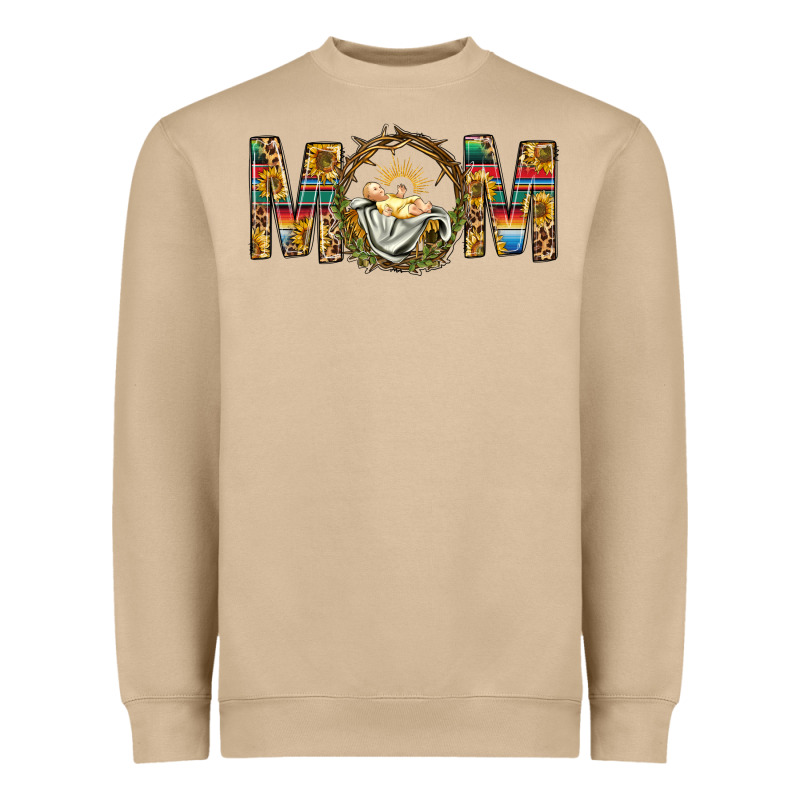 Western Mom With Baby Jesus Heavyweight Sweatshirt by BundleAndBundleShop | Teevron