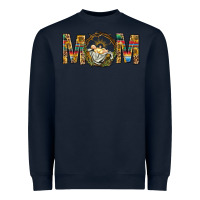 Navy Western Mom With Baby Jesus Heavyweight Sweatshirt - BundleAndBundleShop
