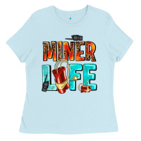 Baby Blue miner life Ladies Tee - AdoDesignShop