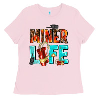 Bubblegum Pink miner life Ladies Tee - AdoDesignShop