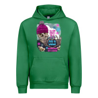 Emerald skeleton baby it's cold outside Urban Hoodie - FaDigitalArtStudio