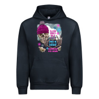 Navy skeleton baby it's cold outside Urban Hoodie - FaDigitalArtStudio