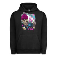 Pigment Black skeleton baby it's cold outside Urban Hoodie - FaDigitalArtStudio