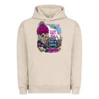 Pigment French Oak skeleton baby it's cold outside Urban Hoodie - FaDigitalArtStudio