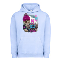 Pigment Grape Ice skeleton baby it's cold outside Urban Hoodie - FaDigitalArtStudio