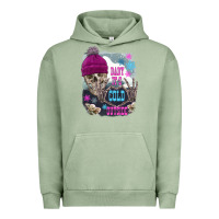 Pigment Oil Green skeleton baby it's cold outside Urban Hoodie - FaDigitalArtStudio