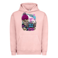 Pigment Salmon skeleton baby it's cold outside Urban Hoodie - FaDigitalArtStudio