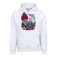 White skeleton baby it's cold outside Urban Hoodie - FaDigitalArtStudio