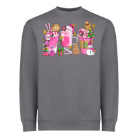 Storm Pink Christmas Coffee Cups Bbs Heavyweight Sweatshirt - BundleAndBundleShop