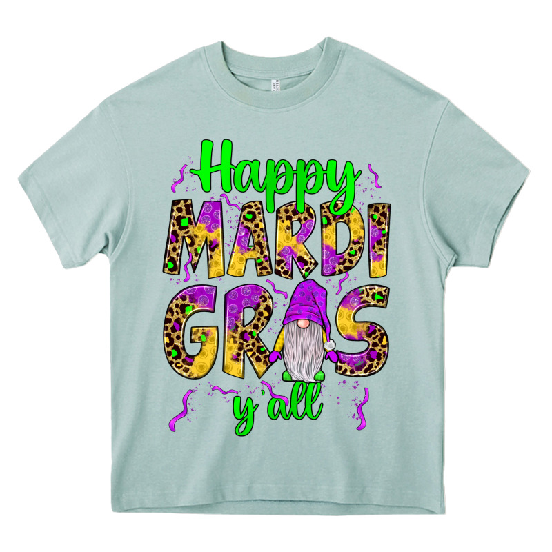 Happy Mardi Gras Y'all Gnome Heavy Core Tee by JahusDesignShop | Teevron