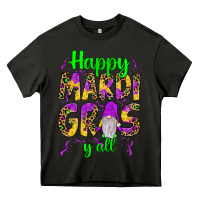 Asphalt happy mardi gras y'all gnome Heavy Core Tee - JahusDesignShop