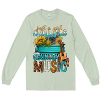 Matcha Just A Girl Who Loves Country Music Long Sleeve Tee - BundleAndBundleShop