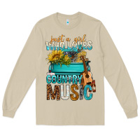 Mushroom Just A Girl Who Loves Country Music Long Sleeve Tee - BundleAndBundleShop
