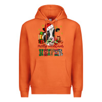 Carrot merry christmas heifer cow Premium Hoodie - CowGirlArtShop