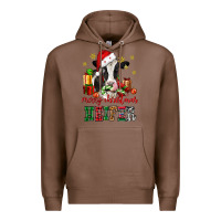 Chestnut merry christmas heifer cow Premium Hoodie - CowGirlArtShop