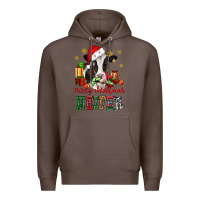 Coffee merry christmas heifer cow Premium Hoodie - CowGirlArtShop