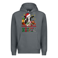 Rock merry christmas heifer cow Premium Hoodie - CowGirlArtShop