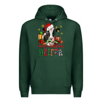 Sports Green merry christmas heifer cow Premium Hoodie - CowGirlArtShop