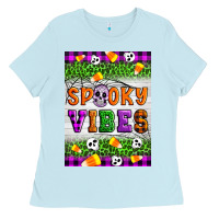 Halloween Spooky Vibes Ladies Tee | Teevron