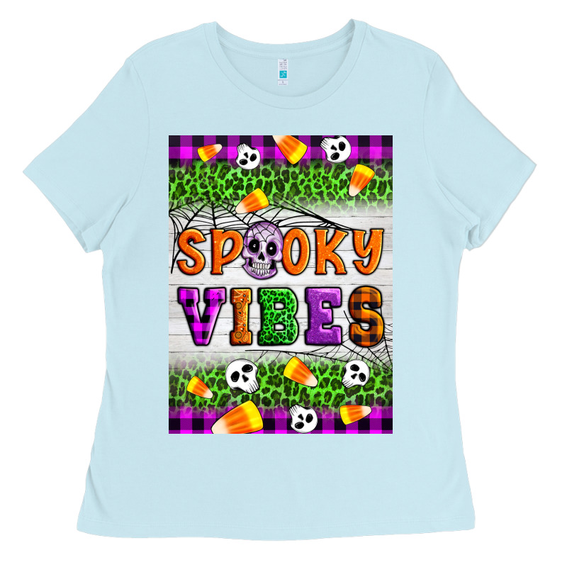 Halloween Spooky Vibes Ladies Tee by Artiststas | Teevron