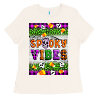 Bone Halloween Spooky Vibes Ladies Tee - Artiststas