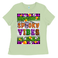 Matcha Halloween Spooky Vibes Ladies Tee - Artiststas