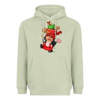 Matcha cute christmas girl gnome Heavyweight Hoodie - CowGirlArtShop