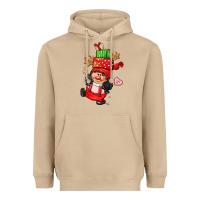 Mushroom cute christmas girl gnome Heavyweight Hoodie - CowGirlArtShop
