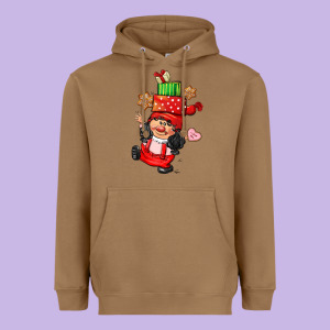 Cute Christmas Girl Gnome Heavyweight Hoodie Designed By Cowgirlartshop