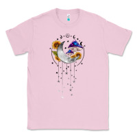 Moon And Mushrooms With Sunflower Classic Tee | Teevron