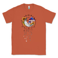 Copper moon and mushrooms with sunflower Classic Tee - MaliasSmallBusiness