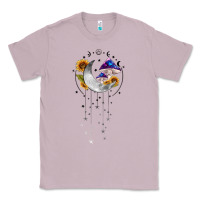 Lilac moon and mushrooms with sunflower Classic Tee - MaliasSmallBusiness