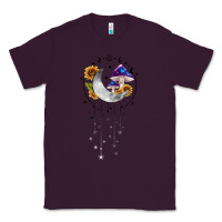 Plum moon and mushrooms with sunflower Classic Tee - MaliasSmallBusiness