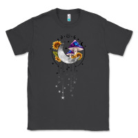 Smoke moon and mushrooms with sunflower Classic Tee - MaliasSmallBusiness