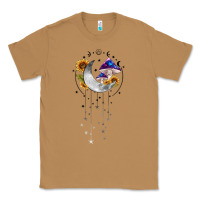 Toasted Coconut moon and mushrooms with sunflower Classic Tee - MaliasSmallBusiness