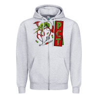 Heather Grey Christmas Character Nurse Zipper Hoodie - NancyCooperArtShop